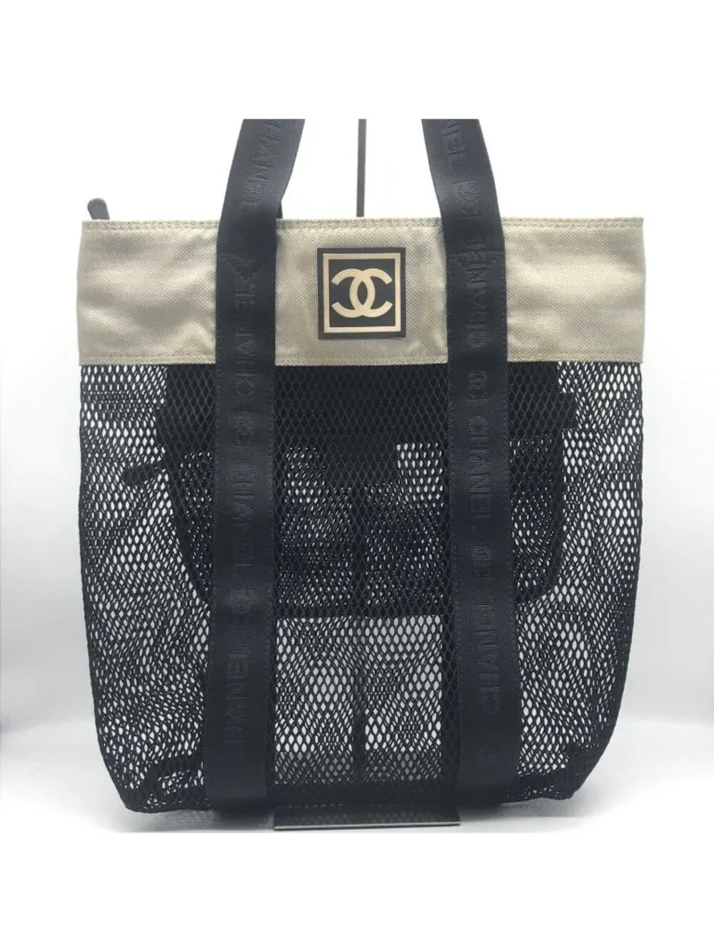 Chanel Sports Mesh Tote Shoulder Bag
